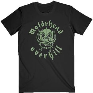 Motorhead Men's Overkill Song Lyrics T-Shirt in Black Size: Medium Black M Motorhead Men's Overkill Song Lyrics T-Shirt in Black Size: Medium Black M