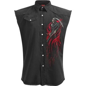 Spiral Direct Men's Screaming Death Stone Wash Sleeveless Shirt in Black Size: XL Black XL Spiral Direct Men's Screaming Death Stone Wash Sleeveless Shirt in Black Size: XL Black XL
