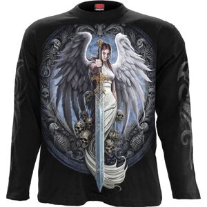 Spiral Direct Men's Angel Sword Cotton Long-Sleeved T-Shirt in Black Size: Medium Black M Spiral Direct Men's Angel Sword Cotton Long-Sleeved T-Shirt in Black Size: Medium Black M