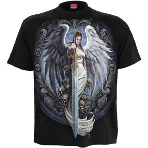 Spiral Direct Men's Angel Sword Cotton Short-Sleeved T-Shirt in Black Size: Small Black S Spiral Direct Men's Angel Sword Cotton Short-Sleeved T-Shirt in Black Size: Small Black S