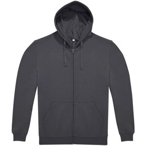 B&C Men's ID.224 Full Zip Hoodie in Dark Grey Size: 2XL Dark Grey 2XL B&C Men's ID.224 Full Zip Hoodie in Dark Grey Size: 2XL Dark Grey 2XL