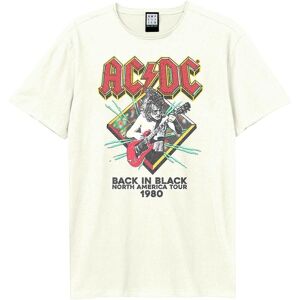 Amplified Men's North America Tour 80 AC DC Vintage T-Shirt in White Size: 3XL White 3XL Amplified Men's North America Tour 80 AC DC Vintage T-Shirt in White Size: 3XL White 3XL