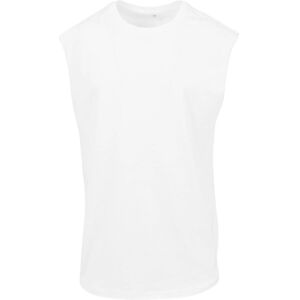 New Morning Studios Men's Plain Sleeveless T-Shirt in White Size: 3XL White 3XL New Morning Studios Men's Plain Sleeveless T-Shirt in White Size: 3XL White 3XL