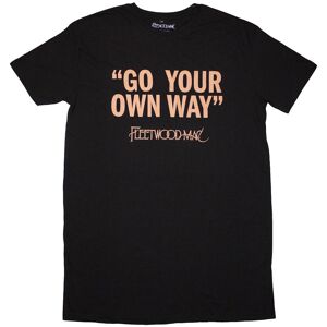 Fleetwood Mac Men's Go Your Own Way T-Shirt Dress in Black Size: Medium Black M Fleetwood Mac Men's Go Your Own Way T-Shirt Dress in Black Size: Medium Black M