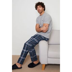 Threadbare Men's 'Delano' Cotton Blend Pyjama Set in Light Grey Size: 2XL Light Grey 2XL Threadbare Men's 'Delano' Cotton Blend Pyjama Set in Light Grey Size: 2XL Light Grey 2XL