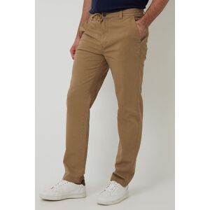 Threadbare Men's Cotton Elasticated Waist Chino Trousers in Stone Size: 32R Stone 32R Threadbare Men's Cotton Elasticated Waist Chino Trousers in Stone Size: 32R Stone 32R