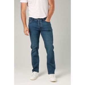 French Connection Men's Cotton Straight Leg Stretch Denim Jeans in Mid Blue Size: 34 Mid Blue 34 French Connection Men's Cotton Straight Leg Stretch Denim Jeans in Mid Blue Size: 34 Mid Blue 34