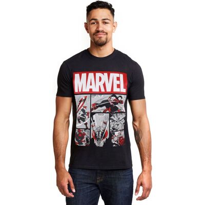 Marvel Herren Heroes Comics T-Shirt - Black - T-Shirt Marvel Herren Heroes Comics T-Shirt - Black - T-Shirt