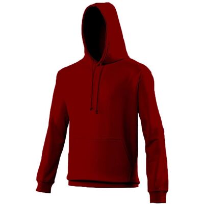 AWDis XXL Red Unisex Hooded Sweatshirt AWDis XXL Red Unisex Hooded Sweatshirt