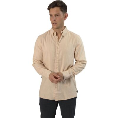 TopLook London Men's Business Casual Shirt Button-Down Semi Formal Shirt in Light Beige Size: 2XL Light Beige 2XL TopLook London Men's Business Casual Shirt Button-Down Semi Formal Shirt in Light Beige Size: 2XL Light Beige 2XL