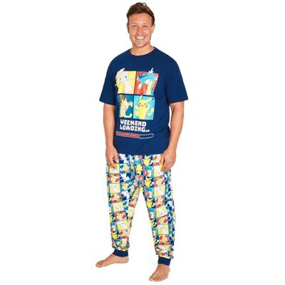 Pokemon Men's Long Pyjama Set Nightwear 2 Piece T-Shirt & Bottoms PJ Nightwear Sleepwear Size: Small Multicolor S Pokemon Men's Long Pyjama Set Nightwear 2 Piece T-Shirt & Bottoms PJ Nightwear Sleepwear Size: Small Multicolor S