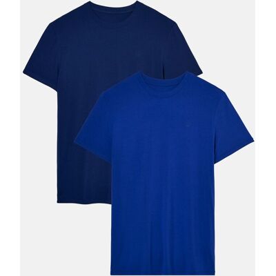 British Boxers Men's Two Pack "Royal Blue & Navy" Bamboo T-Shirts in Navy Size: XL Navy XL British Boxers Men's Two Pack "Royal Blue & Navy" Bamboo T-Shirts in Navy Size: XL Navy XL