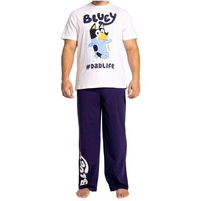 Bluey Men's Bandit Short Sleeve Pyjamas in Blue Size: Medium Blue M Bluey Men's Bandit Short Sleeve Pyjamas in Blue Size: Medium Blue M