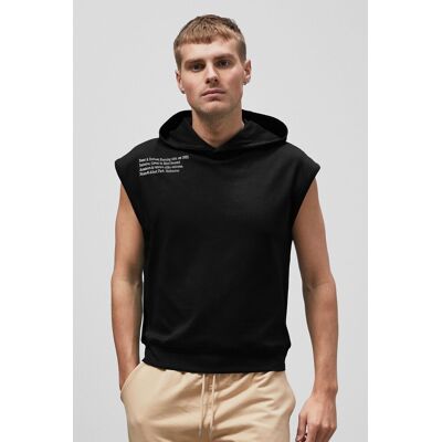 Enorsia Men's Contrast Printed Hoodie in Black Size: XL Black XL Enorsia Men's Contrast Printed Hoodie in Black Size: XL Black XL