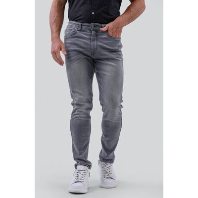 Enorsia Men's Grey Slim Fit Motionflex Jeans in Mid Grey Size: 34 Mid Grey 34 Enorsia Men's Grey Slim Fit Motionflex Jeans in Mid Grey Size: 34 Mid Grey 34