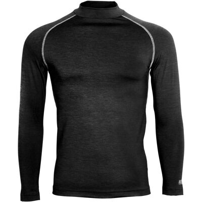 Rhino Men's Thermal Underwear Long Sleeve Base Layer Vest Top in Black Size: XS Black XS Rhino Men's Thermal Underwear Long Sleeve Base Layer Vest Top in Black Size: XS Black XS