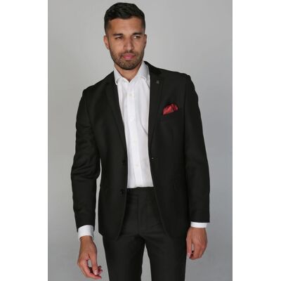 Paul Andrew Men's Parker - Plain Funeral Blazer in Black Size: 48R Black 48R Paul Andrew Men's Parker - Plain Funeral Blazer in Black Size: 48R Black 48R
