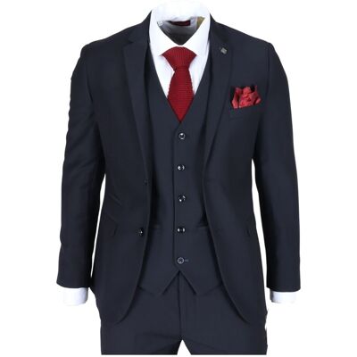 Paul Andrew Men's Parker Tailored Fit Blazer in Navy Size: 42R Navy 42R Paul Andrew Men's Parker Tailored Fit Blazer in Navy Size: 42R Navy 42R