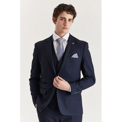 Paul Andrew Men's Regent Blazer Checked Classic Plaid Tailored Fit Jacket in Navy Size: 42R Navy 42R Paul Andrew Men's Regent Blazer Checked Classic Plaid Tailored Fit Jacket in Navy Size: 42R Navy 42R