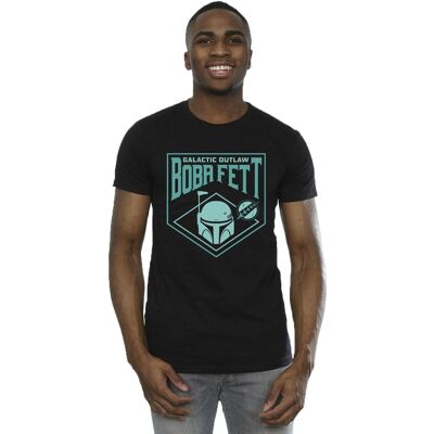 Absolute Cult Star Wars The Book Of Boba Fett Galactic Helm Chest T-Shirt Black - T-Shirt Absolute Cult Star Wars The Book Of Boba Fett Galactic Helm Chest T-Shirt Black - T-Shirt