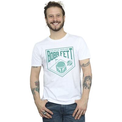 Absolute Cult Star Wars The Book Of Boba Fett Galactic Helm Chest T-Shirt White - T-Shirt Absolute Cult Star Wars The Book Of Boba Fett Galactic Helm Chest T-Shirt White - T-Shirt