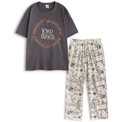 Lord of the Rings Men's Short Sleeve Long Leg Pyjama Set Black Size: 2XL Black 2XL Lord of the Rings Men's Short Sleeve Long Leg Pyjama Set Black Size: 2XL Black 2XL