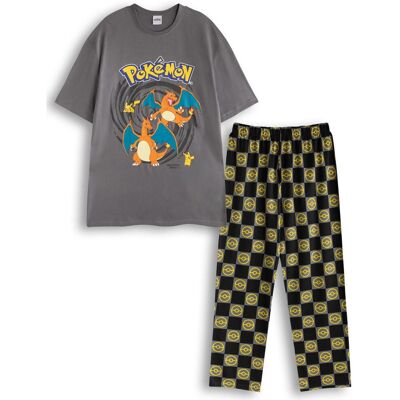 Pokemon Men's Short Sleeve Long Leg Pyjama Set Multicoloured Size: Small Multicolor S Pokemon Men's Short Sleeve Long Leg Pyjama Set Multicoloured Size: Small Multicolor S