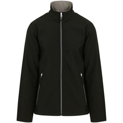 Regatta Professional Men's Plain Double Layered Soft Shell Jacket in Black Size: Large Black L Regatta Professional Men's Plain Double Layered Soft Shell Jacket in Black Size: Large Black L