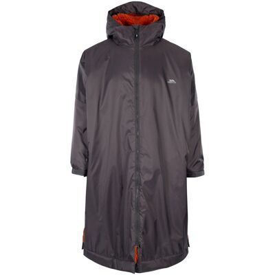 Trespass Unisex TP50 Raincoat - Grey - Water Resistant Windproof Long Fit Trespass Unisex TP50 Raincoat - Grey - Water Resistant Windproof Long Fit