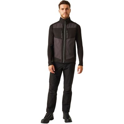 Regatta Professional Men's Colour Block Softshell Body Warmer in Dark Grey Size: 3XL Dark Grey 3XL Regatta Professional Men's Colour Block Softshell Body Warmer in Dark Grey Size: 3XL Dark Grey 3XL