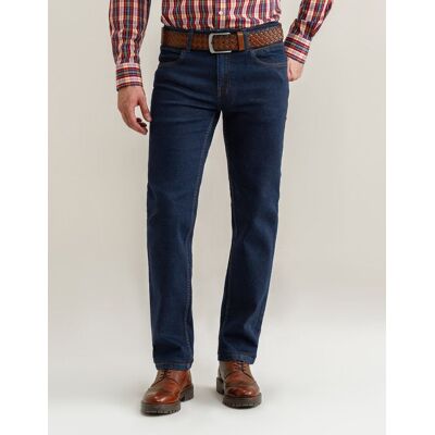 Brian Oak London Basic Men's Denim Jeans - Dark Blue Size: 32 Blue 32 Brian Oak London Basic Men's Denim Jeans - Dark Blue Size: 32 Blue 32