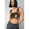 NastyGal Square Disc Chainmail Cami Top