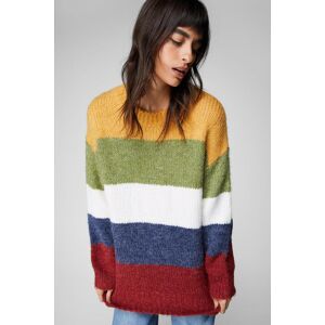 NastyGal Oversized Stripe Sweater