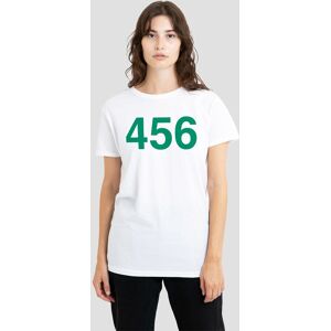 Squid Game Women's Player 456 T-Shirt, White Size: Medium White M Squid Game Women's Player 456 T-Shirt, White Size: Medium White M