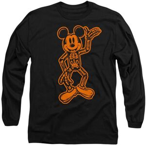 Disney Mickey Mouse Skeleton Long Sleeve T-Shirt, Black Size: XL Black XL Disney Mickey Mouse Skeleton Long Sleeve T-Shirt, Black Size: XL Black XL