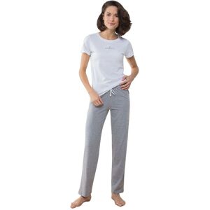 Towel City Women's Pyjama T-Shirt & Bottoms Set in Off-White Size: XL Off-White XL Towel City Women's Pyjama T-Shirt & Bottoms Set in Off-White Size: XL Off-White XL