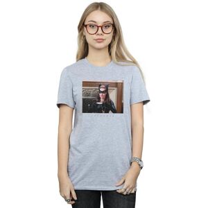 DC Comics Women's Batman TV Series Catwoman Photo Cotton Boyfriend T-Shirt in Grey Size: Small Grey S DC Comics Women's Batman TV Series Catwoman Photo Cotton Boyfriend T-Shirt in Grey Size: Small Grey S