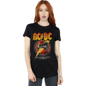 AC/DC Women's For Those About To Rock 1981 Cotton Boyfriend T-Shirt in Black Size: XL Black XL AC/DC Women's For Those About To Rock 1981 Cotton Boyfriend T-Shirt in Black Size: XL Black XL