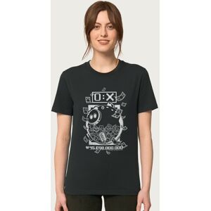 Squid Game Women's Prize Money Piggy Bank White Print Relaxed Fit T-Shirt in Black Size: 2XL Black 2XL Squid Game Women's Prize Money Piggy Bank White Print Relaxed Fit T-Shirt in Black Size: 2XL Black 2XL