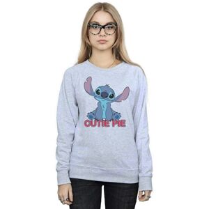 Disney Women's Lilo & Stitch Stitch Cutie Pie Sweatshirt in Grey Size: Large Grey L Disney Women's Lilo & Stitch Stitch Cutie Pie Sweatshirt in Grey Size: Large Grey L