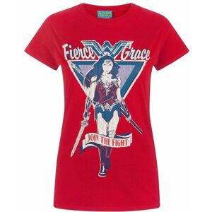 DC Comics Women's Short Sleeved T-Shirt (Adult Red) in Red Size: 2XL Red 2XL DC Comics Women's Short Sleeved T-Shirt (Adult Red) in Red Size: 2XL Red 2XL