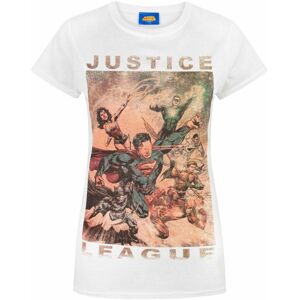 DC Comics Women's Short Sleeved T-Shirt (Adult White) in White Size: 2XL White 2XL DC Comics Women's Short Sleeved T-Shirt (Adult White) in White Size: 2XL White 2XL