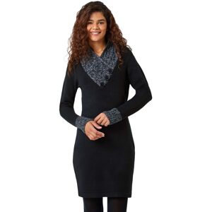 Roman Women's Overlap V-Neck Knit Dress in Black Size: 18 Black 18 Roman Women's Overlap V-Neck Knit Dress in Black Size: 18 Black 18