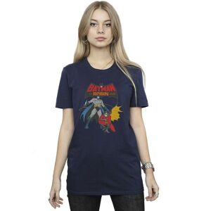 DC Comics Women's Batman & Robin Cotton Boyfriend T-Shirt in Navy Size: Large Navy L DC Comics Women's Batman & Robin Cotton Boyfriend T-Shirt in Navy Size: Large Navy L