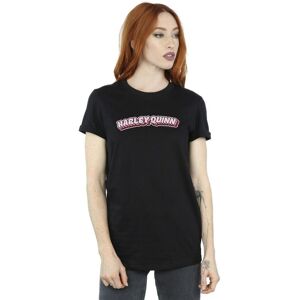 DC Comics Women's Batman Harley Quinn Logo Cotton Boyfriend T-Shirt in Black Size: 2XL Black 2XL DC Comics Women's Batman Harley Quinn Logo Cotton Boyfriend T-Shirt in Black Size: 2XL Black 2XL