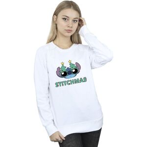 Disney Women's Lilo & Stitch Stitchmas Glasses Sweatshirt in White Size: 5XL White 5XL Disney Women's Lilo & Stitch Stitchmas Glasses Sweatshirt in White Size: 5XL White 5XL