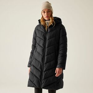 Regatta Women's Anita Hooded Water-Repellent Insulating Baffled Jacket in Jet Black Size: 14 Jet Black 14 Regatta Women's Anita Hooded Water-Repellent Insulating Baffled Jacket in Jet Black Size: 14 Jet Black 14