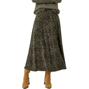 Roman Women's Abstract Diamond Print Midi Skirt in Khaki Size: 20 Khaki 20 Roman Women's Abstract Diamond Print Midi Skirt in Khaki Size: 20 Khaki 20