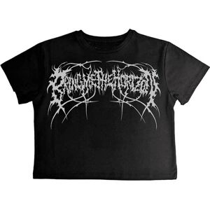 Bring Me The Horizon Women's Genxsis Metal Logo Crop Top in Black Size: XL Black XL Bring Me The Horizon Women's Genxsis Metal Logo Crop Top in Black Size: XL Black XL