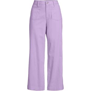 lands end Lands' End Women's Cropped Wide Leg Chinos in Lilac Size: 14 Lilac 14 lands end Lands' End Women's Cropped Wide Leg Chinos in Lilac Size: 14 Lilac 14